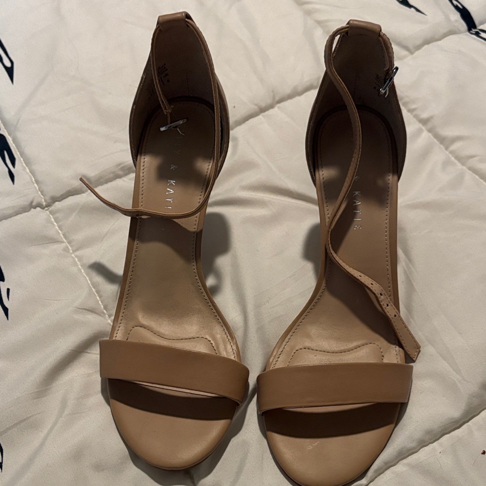 Kelly & Katie Brown Ankle Strap Heels